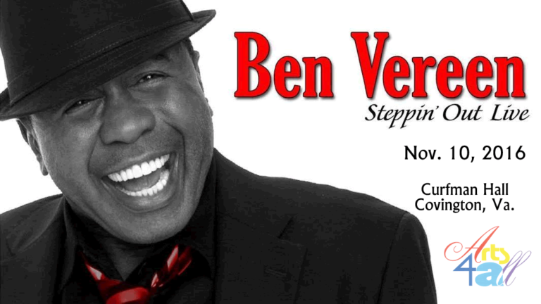 Alleghany Highlands ARTS COUNCIL presents Ben Vereen ‘Steppin Out Live